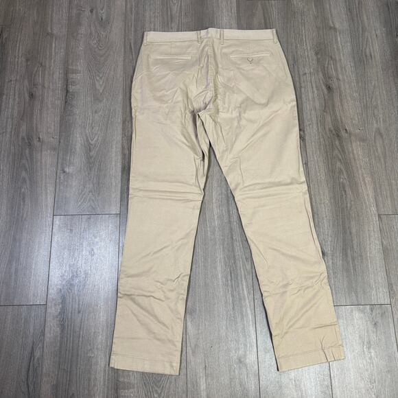 J.Crew 1040 Athletic Tapered-Fit Tech Pants Mens W34 L32 Tan Performance AU209 - Picture 9 of 11